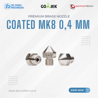 Original Bondtech MK8 Premium Nickel Coated Brass Nozzle 0,4 mm